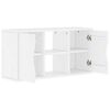 vidaXL Meuble TV ODDA blanc 79x24x40 cm bois massif pin