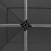 vidaXL Tente de r&eacute;ception pliable &agrave; parois Aluminium 6 x 3m Anthracite
