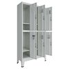 vidaXL Armoire &agrave; casiers Gris 45 x 90 x 180 cm