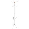 vidaXL Porte-manteau blanc 176 cm fer enduit de poudre