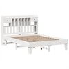 vidaXL Cadre de lit sans matelas blanc 140x190 cm bois de pin massif