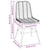 vidaXL Chaise de salle &agrave; manger 2 pcs Naturel 44 x 47 x 85 cm