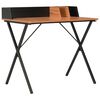 vidaXL Bureau Noir et marron 80x50x84 cm