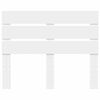 vidaXL T&ecirc;te de lit avec t&ecirc;te de lit Blanc 135 cm Bois d'ing&eacute;nierie