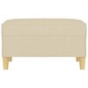 vidaXL Repose-pied Cr&egrave;me 70x55x41 cm Tissu