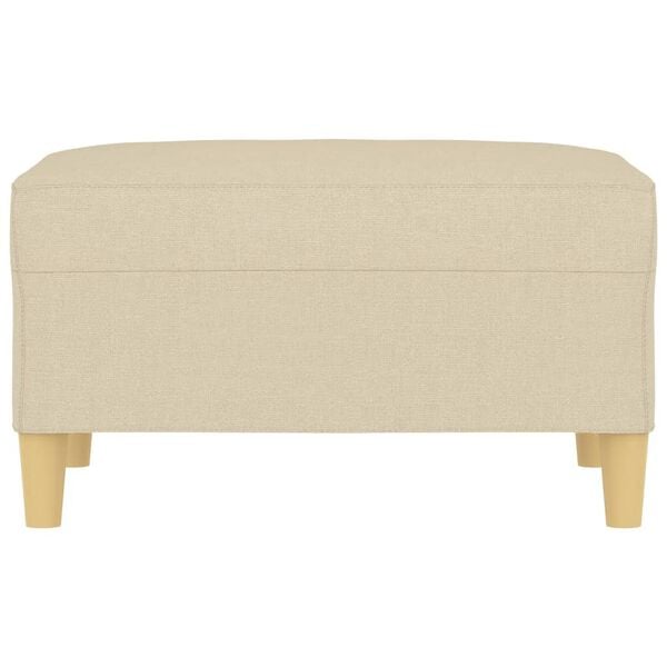 vidaXL Repose-pied Cr&egrave;me 70x55x41 cm Tissu