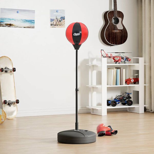 vidaXL Ensemble de punching ball avec gants et pompe hauteur r&eacute;glable