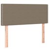 vidaXL T&ecirc;te de lit &agrave; LED Taupe 80x5x78/88 cm Tissu