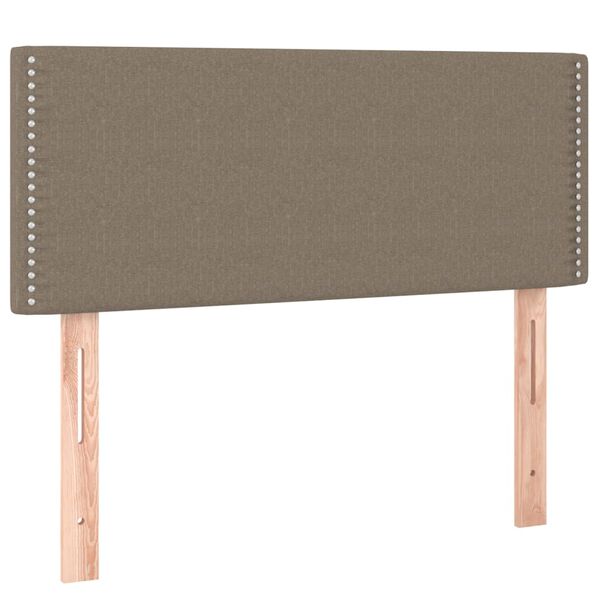 vidaXL T&ecirc;te de lit &agrave; LED Taupe 80x5x78/88 cm Tissu