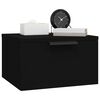 vidaXL Tables de chevet murales 2 pcs noir 34x30x20 cm