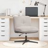 vidaXL Chaise pivotante de bureau gris clair boucl&eacute; comme laine tissu