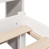 vidaXL Lit biblioth&egrave;que sans matelas blanc 140x200 cm bois pin massif