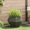 vidaXL Jardini&egrave;re Vert olive 75 x 75 x 60 cm Acier