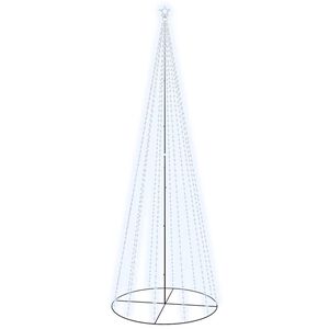 vidaXL Arbre de No&euml;l c&ocirc;ne 732 LED blanc froid 160x500 cm