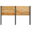 vidaXL T&ecirc;te de lit 160 cm bois massif d'acacia et fer