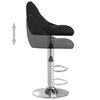 vidaXL Tabouret de bar Noir Similicuir