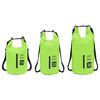 vidaXL Sac sec avec fermeture éclair Vert 15 L PVC