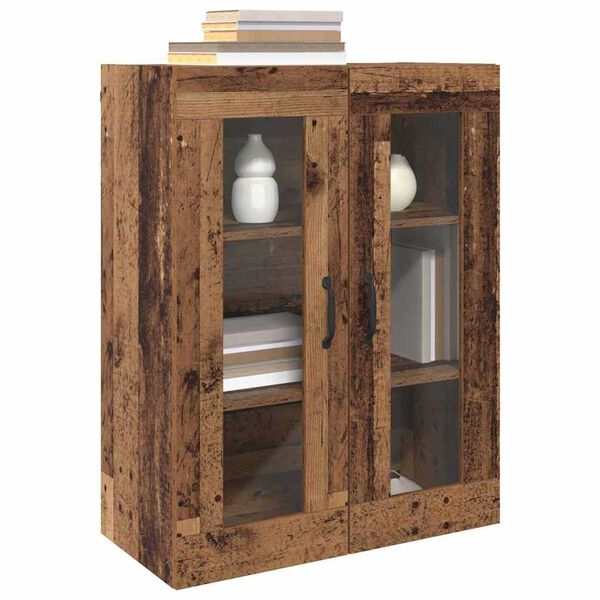vidaXL Armoires Murailles 2 pcs Bois ancien 69,5 x 34 x 90 cm