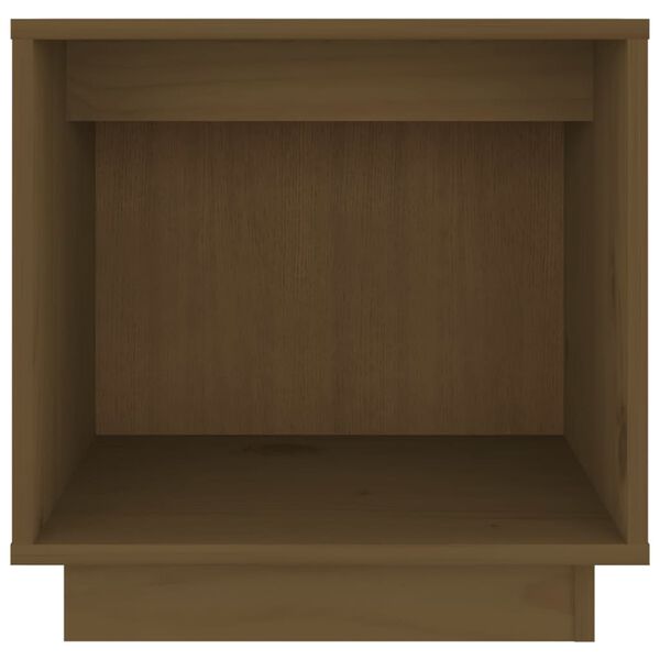 vidaXL Table de chevet Marron miel 40x30x40 cm Bois de pin solide