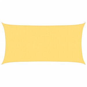 vidaXL Parasol en PEHD rectangulaire 2x4 m Beige