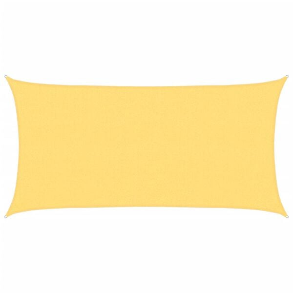 vidaXL Parasol en PEHD rectangulaire 2x4 m Beige