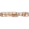 vidaXL Ensemble de canap&eacute;s d'ext&eacute;rieur 7 pcs Naturel