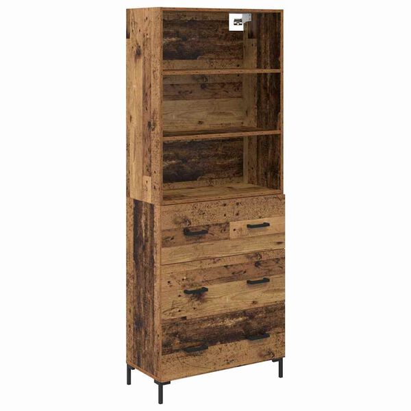 vidaXL Haut Armoire Bois ancien 69,5 x 34 x 180 cm Bois d'ing&eacute;nierie