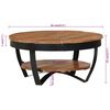 vidaXL Table basse 65x65x32 cm Bois d'acacia solide