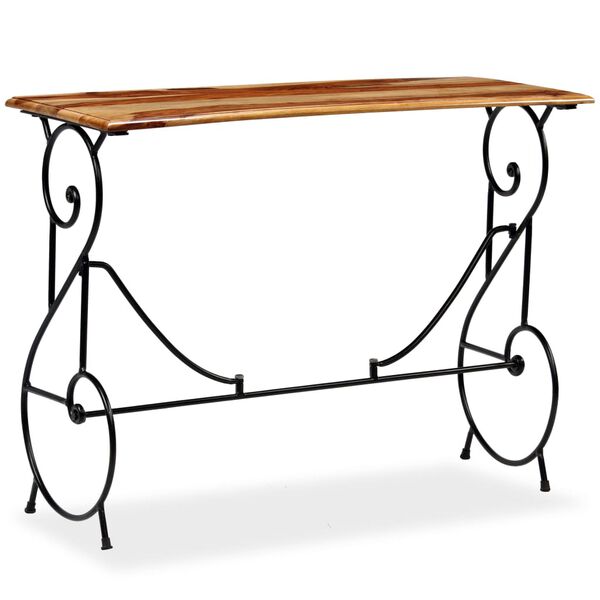 vidaXL Table console Bois massif de Sesham 100 x 40 x 75 cm