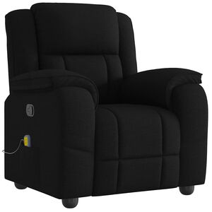 vidaXL Fauteuil de massage inclinable Noir Tissu