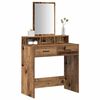 vidaXL Table de Toilette avec tiroir Bois ancien 79 x 41 x 140 cm