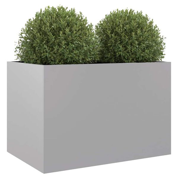vidaXL Jardini&egrave;re argent&eacute; 62x47x46 cm acier galvanis&eacute;