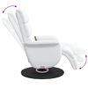 vidaXL Fauteuil inclinable Blanc PU