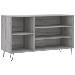 vidaXL Armoire &agrave; chaussures Sonoma gris 102x36x60 cm Bois d'ing&eacute;nierie
