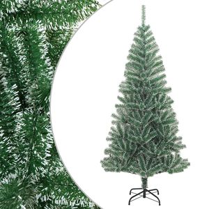 vidaXL Sapin de No&euml;l artificiel avec neige floqu&eacute;e vert 210 cm