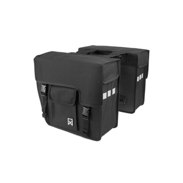 Willex Sac de v&eacute;lo 2 pcs Shopper 33 L Noir 10701