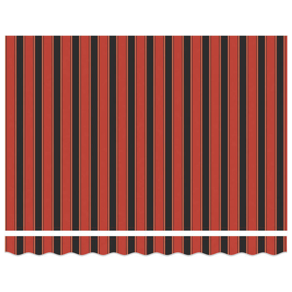 vidaXL Auvent R&eacute;tractable Orange et Noir 350 x 250 cm