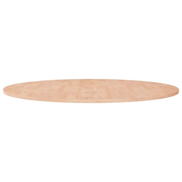 vidaXL Dessus de table rond &Oslash;90x1,5 cm Bois de ch&ecirc;ne massif non trait&eacute;