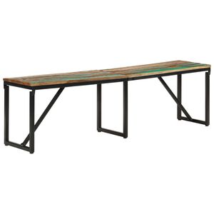 vidaXL Banc 160x35x46 cm Bois massif de récupération