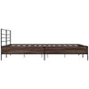 vidaXL Cadre de lit sans matelas chêne marron 150x200 cm