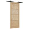 vidaXL Porte coulissante ORKDAL Naturel 86 x 211 cm Bois de pin massif