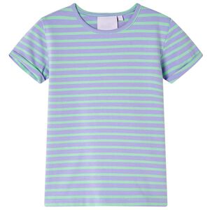 vidaXL T-shirt pour enfants design &agrave; rayures menthe vif 116