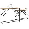 vidaXL Table console 2 pcs Ch&ecirc;ne artisanal 100 x 28 x 75 cm