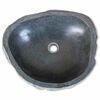 vidaXL Lavabo de salle de bain Pierre de rivi&egrave;re