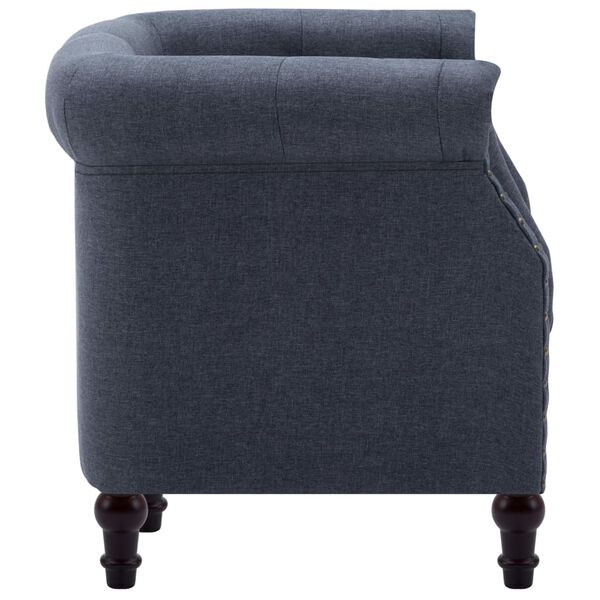 vidaXL Fauteuil gris fonc&eacute; tissu