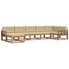 vidaXL Ensemble de canap&eacute;s d'ext&eacute;rieur 7 pcs Naturel et Beige