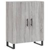 vidaXL Buffet haut Sonoma gris 69,5x34x180 cm Bois d'ingénierie