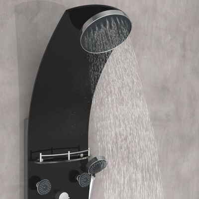 EISL Panneau de douche avec mitigeur KARIBIK noir
