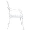 vidaXL Chaise de jardin 2 pcs Blanc 56 x 55 x 92,5 cm Aluminium