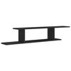 vidaXL &Eacute;tag&egrave;re TV murale Noir 125x18x23 cm Bois d&rsquo;ing&eacute;nierie